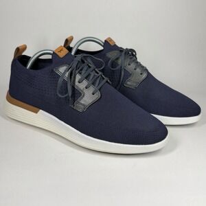 Wolf & Shepherd Men's Size 9 Navy White SwiftKnit Derby Lace Up Sneaker Shoes